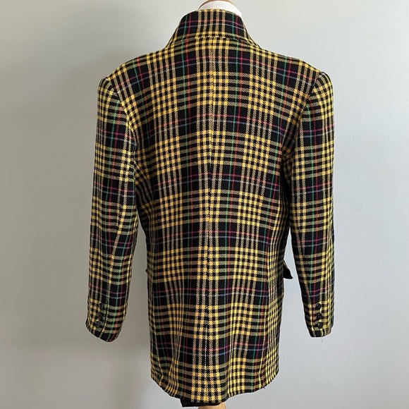 Vintage Oversized wool Blazer Jacket 12 made in USA academia 90s clueless preppy - Picture 3 of 8